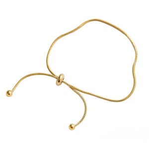Bracelet de cheville en acier titane avec réglage de traction