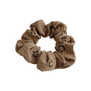 Chouchou cheveux avec les motifs de sourire pour les filles