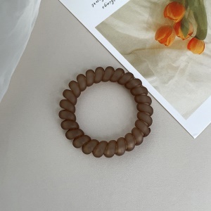 Attache  cheveux  en forme de spirale en plastique