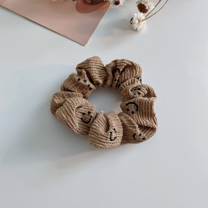 Chouchou cheveux avec les motifs de sourire pour les filles