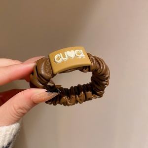Chouchou cheveux en cuir artificiel