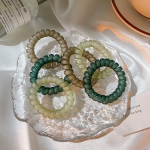 Attache  cheveux  en forme de spirale en plastique