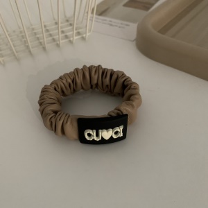 Chouchou cheveux en cuir artificiel