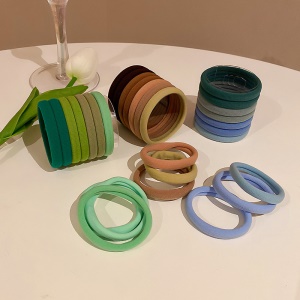 bande de cheveux en flanelle  ensembles de  10 multicolore
