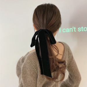 Corde à cheveux avec nœud en velours