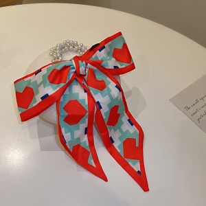 Elastique à cheveux en perles artificiels avec bandeau de cheveux