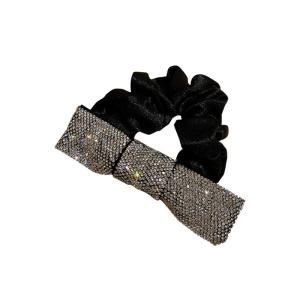 Boucle de cheveux arc avec diamant artificiel