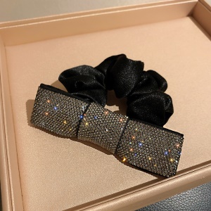 Boucle de cheveux arc avec diamant artificiel