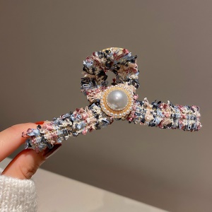Accessoires de cheveux avec décoration fleuri et de perle