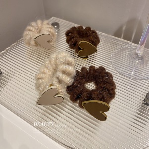Chouchou attache cheveux en laine