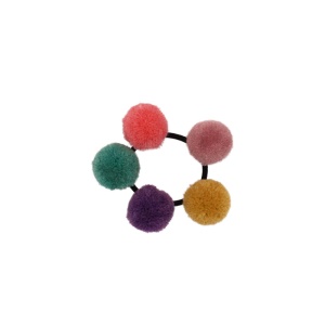 Elastique à cheveux avec les boules colorés