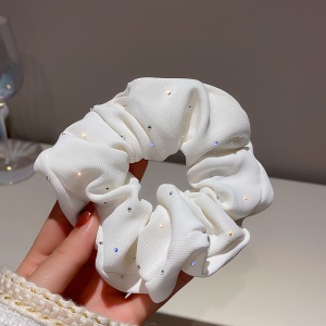 Chouchou cheveux avec décoration de diamant artificiel
