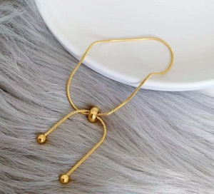 Bracelet de cheville en acier titane avec réglage de traction