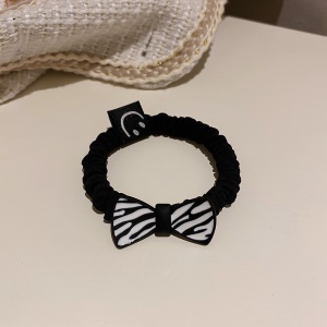 Boucle de cheveux arc avec rayure de zèbre
