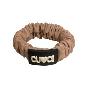 Chouchou cheveux en cuir artificiel