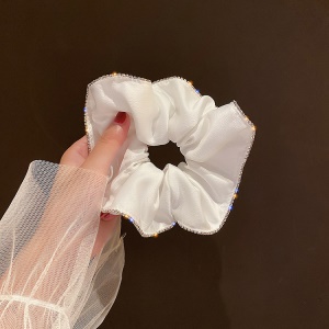 Chouchou cheveux en dentelle en soie