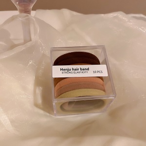 bande de cheveux en flanelle  ensembles de  10 multicolore