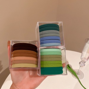 bande de cheveux en flanelle  ensembles de  10 multicolore