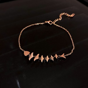 Bracelet de cheville en acier titane