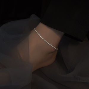 Bracelet de cheville en alliage brillant