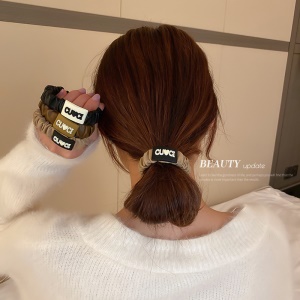 Chouchou cheveux en cuir artificiel