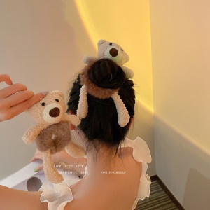 Attache cheveux avec décoration ours pour les enfants