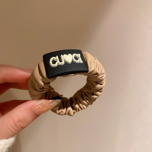 Chouchou cheveux en cuir artificiel