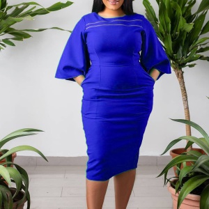 Robe manches moyennes
