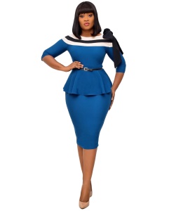 Ensemble Top à manches semi longues+ Jupe