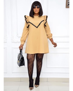 Robe mini ample manches longues