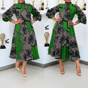 Robe style africain pour sortie et boulot