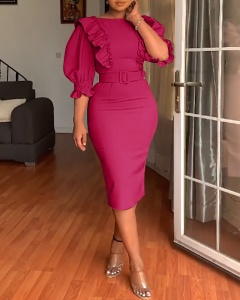Robe Manches moyennes