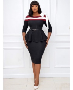 Ensemble Top à manches semi longues+ Jupe