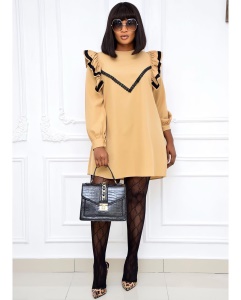 Robe mini ample manches longues