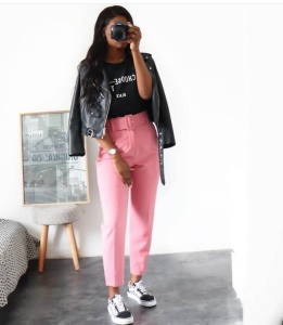 Pantalon avec ceinture