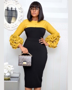 Robe chic 2 tons pour sortie et boulot