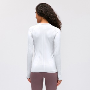 Haut sport respirant à manches longues pour femmes
