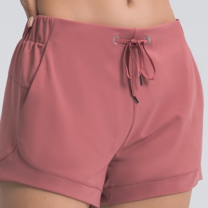 Short de sport  unicolore à séchage rapide