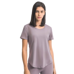 T-shirt décontracté ample et  à manches courte pour femmes
