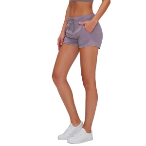 Short de sport  unicolore à séchage rapide